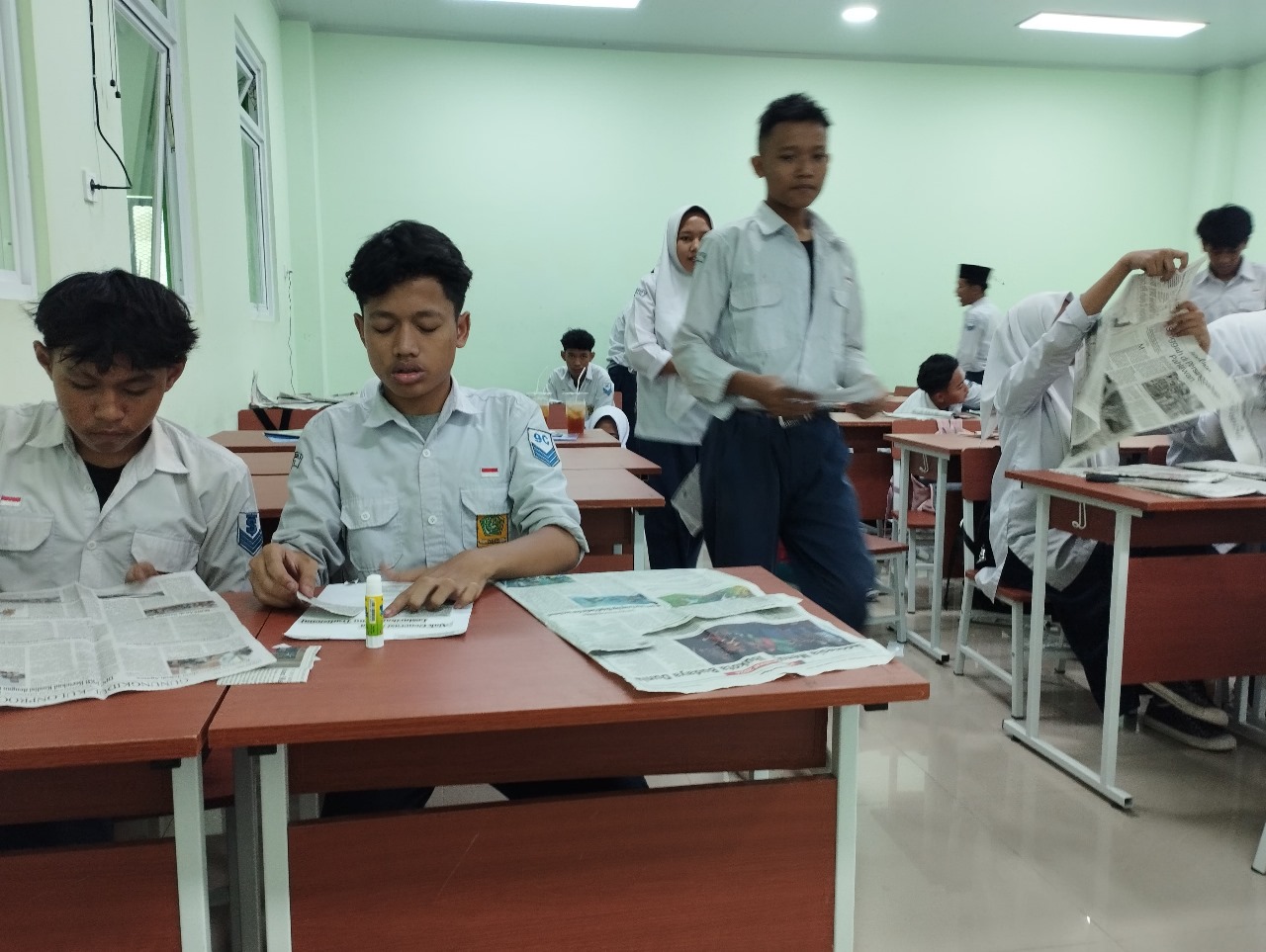 Ujian Praktik Pendidikan Pancasila, Siswa Kelas IX Buat Kliping Isu Kebangsaan