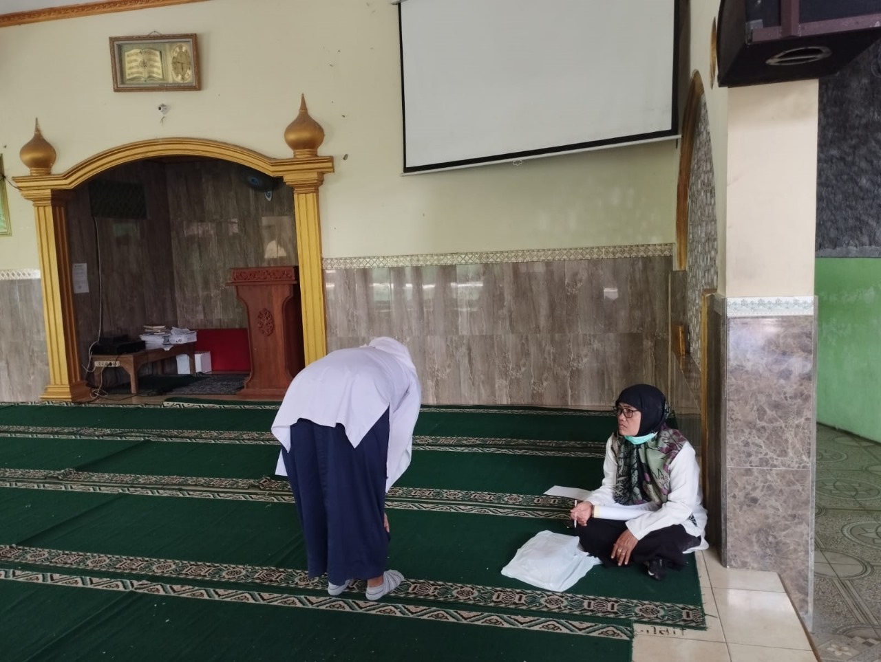 Siswa Kelas IX MTsN 9 Bantul Laksanakan Ujian Praktik Akidah Akhlak, Praktikkan Adab Salat dan Adab Masuk Masjid